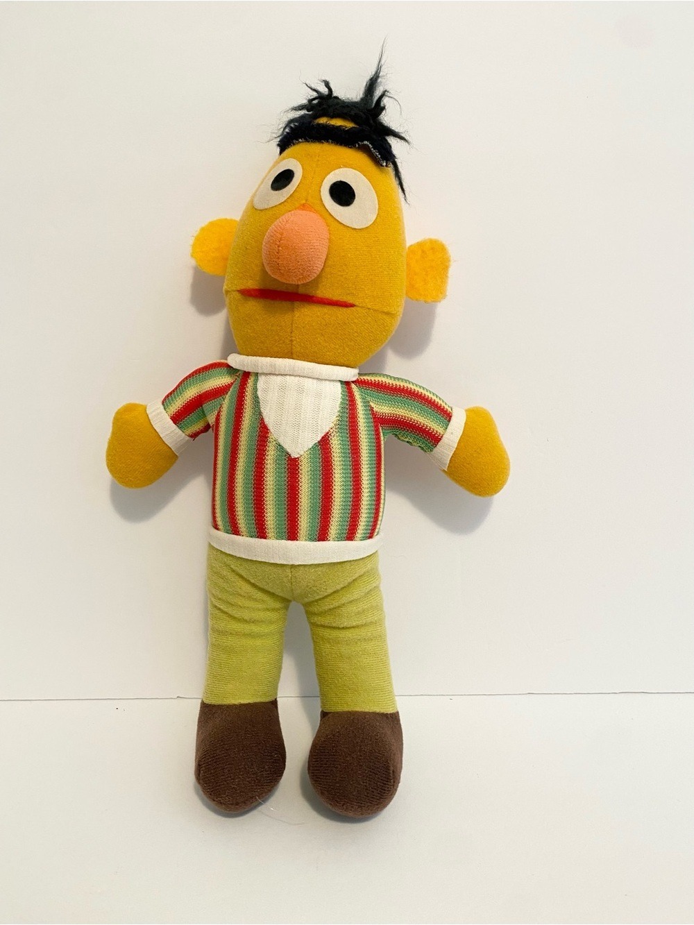 Sesame Street Bert Muppets Playskool Plush Vintage 12” Stuffed Toy Bert + Ernie